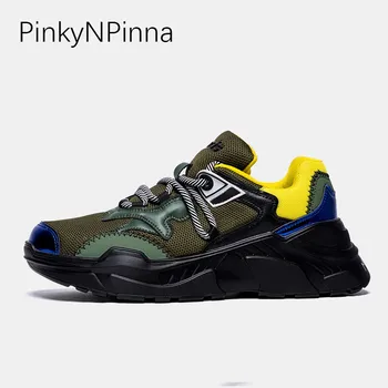 2019 new outdoor designer sneakers male mesh fabric thick platform bottom patchwork lace up height increasing casual shoes man
2019 new outdoor designer sneakers male mesh fabric thick platform bottom patchwork lace up height increasing casual shoes man