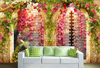 Custom Photo Wallpaper Flower Vine Arch Peacock wallpaper for walls 3 d For Living Room Wallpaper TV Background mural
Custom Photo Wallpaper Flower Vine Arch Peacock wallpaper for walls 3 d For Living Room Wallpaper TV Background mural