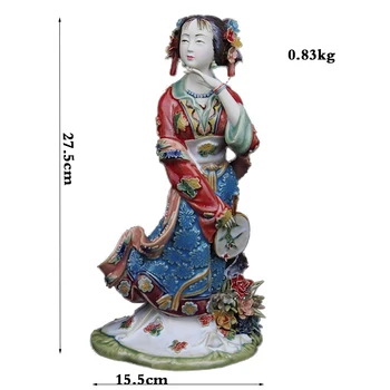 Hot Sale Chinese Female Ceramic Statue Collectible Figurines Antique Imitation Porcelain Sculpture for Christmas Decoration
Hot Sale Chinese Female Ceramic Statue Collectible Figurines Antique Imitation Porcelain Sculpture for Christmas Decoration