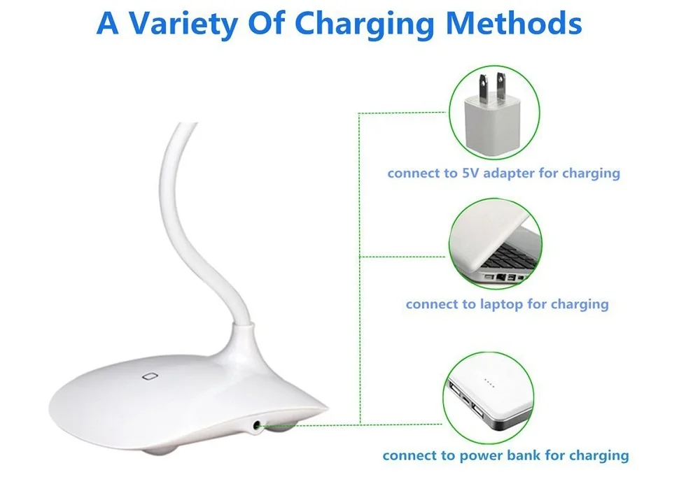 LED Desk Lamp Flexible Gooseneck Table light