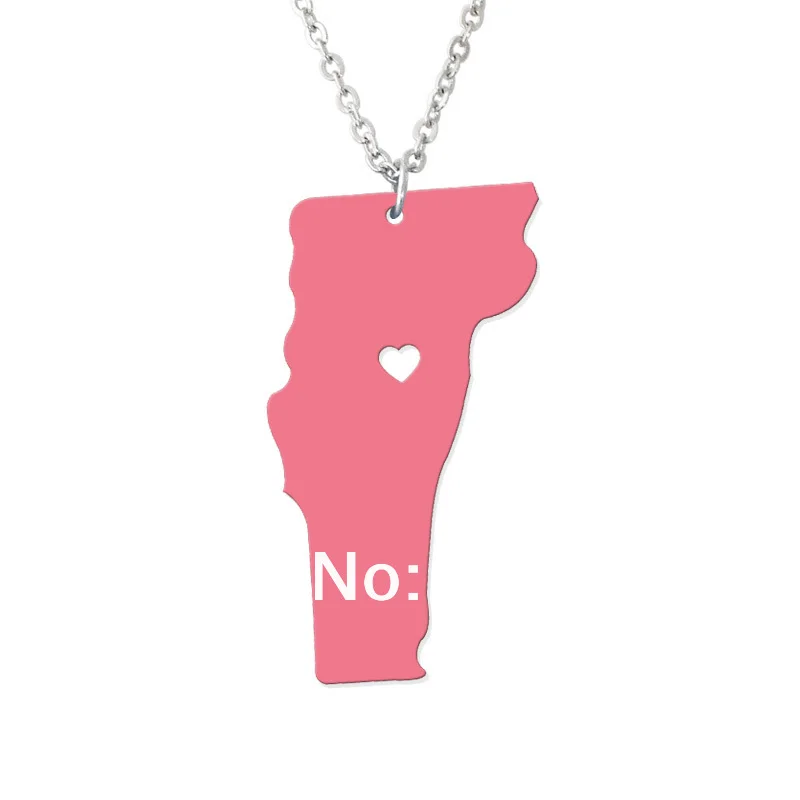 Custom Map Necklace -I heart Vermont Map Pendant - State Charm VT Map Heart necklace-Personalized jewelry
Custom Map Necklace -I heart Vermont Map Pendant - State Charm VT Map Heart necklace-Personalized jewelry