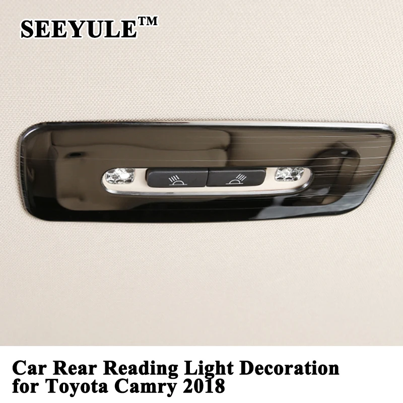 1pc SEEYULE Styling Car Rear Reading Light Panel Cover Decoration Sticker Trim Car Refit Accessories for Toyota Camry 2018
1pc SEEYULE Styling Car Rear Reading Light Panel Cover Decoration Sticker Trim Car Refit Accessories for Toyota Camry 2018