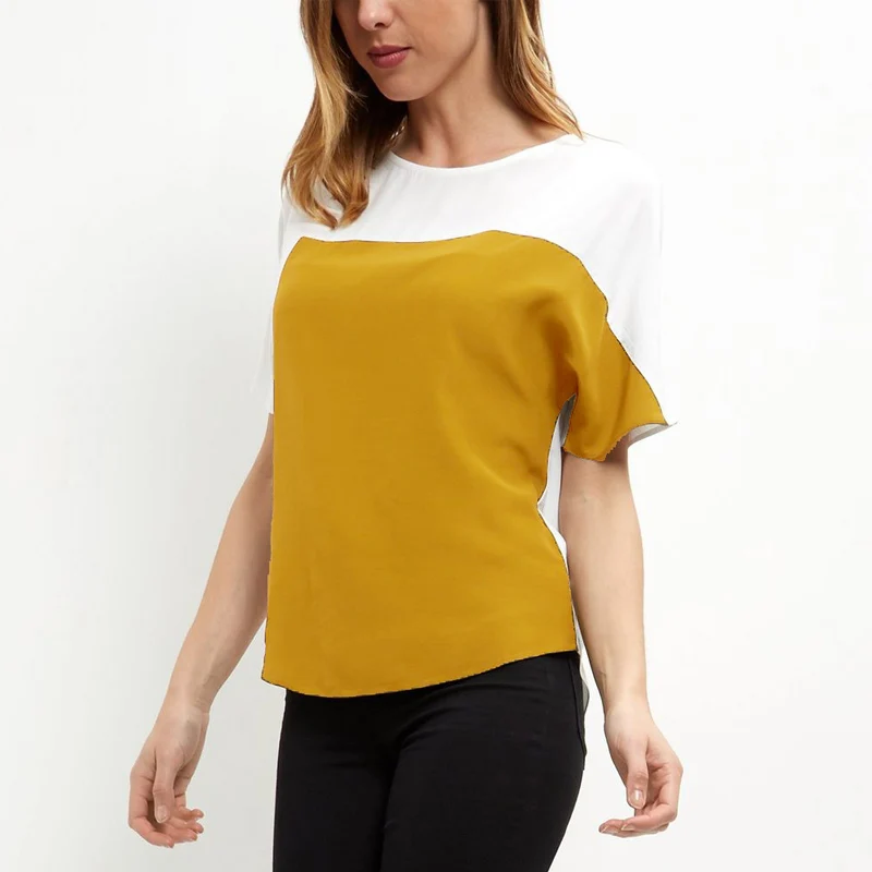 New Fashion 2019 Summer Casual Loose O Neck Short Sleeve Vintage Patchwork Chiffon T Shirt Women Tops Tee T-Shirt
New Fashion 2019 Summer Casual Loose O Neck Short Sleeve Vintage Patchwork Chiffon T Shirt Women Tops Tee T-Shirt