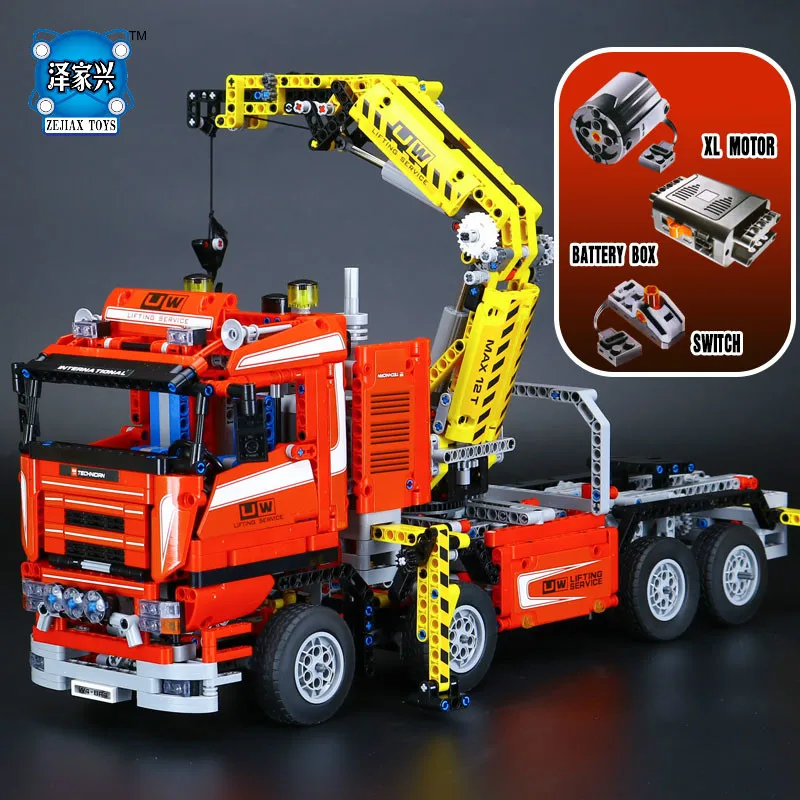 Lepins 1877pcs Technic Ultimate Mechanical Series The Electric Crane Truck Set Building Blocks Bricks Funny Gifts figures Toys
Lepins 1877pcs Technic Ultimate Mechanical Series The Electric Crane Truck Set Building Blocks Bricks Funny Gifts figures Toys