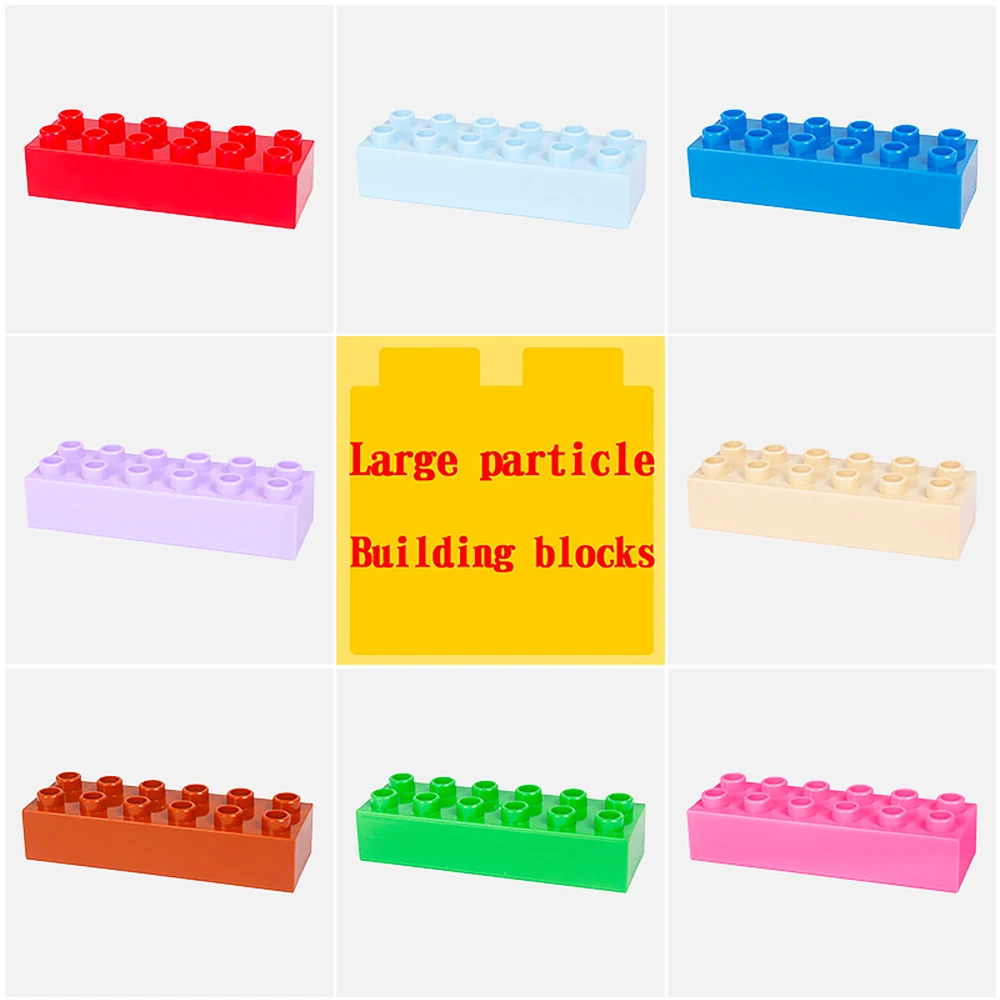 Big Large Particle Building Block Accessories Series 2×6 Thick Blocks/12 hole Bulk Educational Toys gift Compatible Duplo
Big Large Particle Building Block Accessories Series 2×6 Thick Blocks/12 hole Bulk Educational Toys gift Compatible Duplo