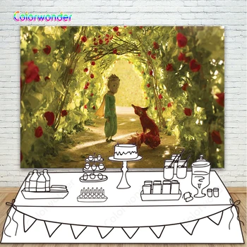 Photography Backdrops Princekin with Little Fox Under Flowers Golden Cornfield Photo Background for Baby Children Birthday Decor
Photography Backdrops Princekin with Little Fox Under Flowers Golden Cornfield Photo Background for Baby Children Birthday Decor