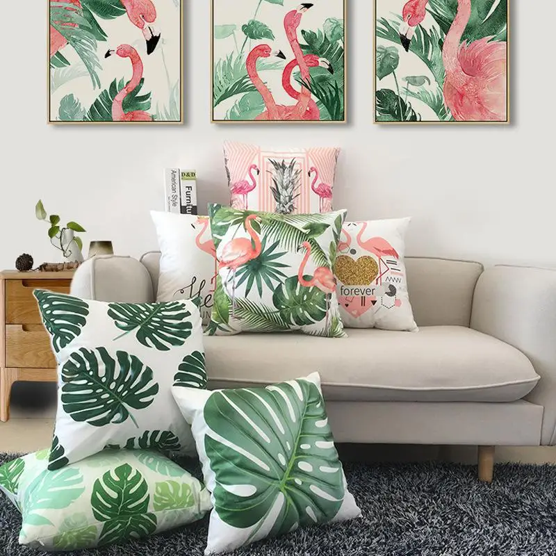 Pink Decoration Flamingo Cushion Summer Tropical Leaves Green Plant Palm Leaf Flower Parrot Pineapple Pillow For Office Chair
Pink Decoration Flamingo Cushion Summer Tropical Leaves Green Plant Palm Leaf Flower Parrot Pineapple Pillow For Office Chair