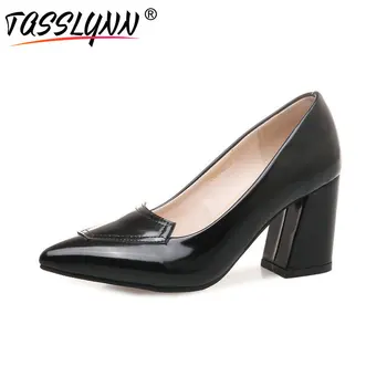 TASSLYNN 2019 Women Pumps Elegant Pointed Toe Hoof High Heel Shoes Slip on Patent Leather Shallow Beige Women Shoes Size 34-43
TASSLYNN 2019 Women Pumps Elegant Pointed Toe Hoof High Heel Shoes Slip on Patent Leather Shallow Beige Women Shoes Size 34-43