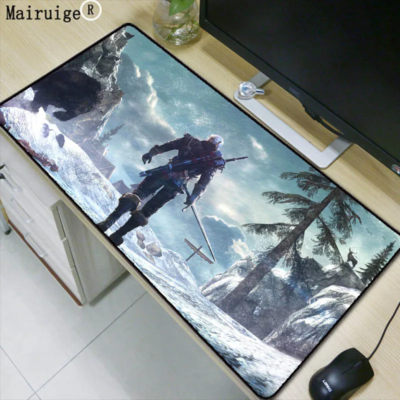 Mairuige 90X40CM The witcher wild hunt Gamer Speed Mice Computer Gaming Large Lock Edge Mouse Pad Gamer Play Mats For CSGO LOL
Mairuige 90X40CM The witcher wild hunt Gamer Speed Mice Computer Gaming Large Lock Edge Mouse Pad Gamer Play Mats For CSGO LOL