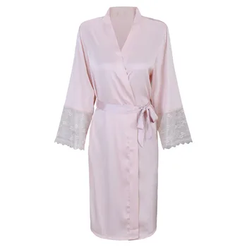 2020 Women Sexy Sleepwear PINK Wedding Bride Bridesmaid Robe Home Dress Casual Kimono Bathrobe Gown Nightgown Lady Nightdress
2020 Women Sexy Sleepwear PINK Wedding Bride Bridesmaid Robe Home Dress Casual Kimono Bathrobe Gown Nightgown Lady Nightdress