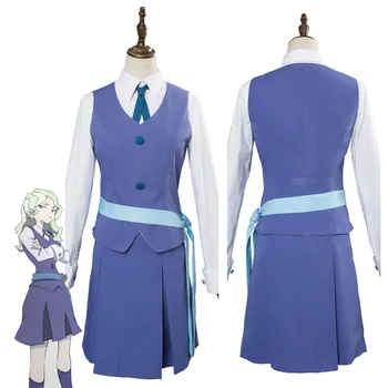 

Little Witch Academia Diana Cavendish Cosplay Costume Uniform Dress Suit For Adult Women Halloween Carnival Cosplay Costumes