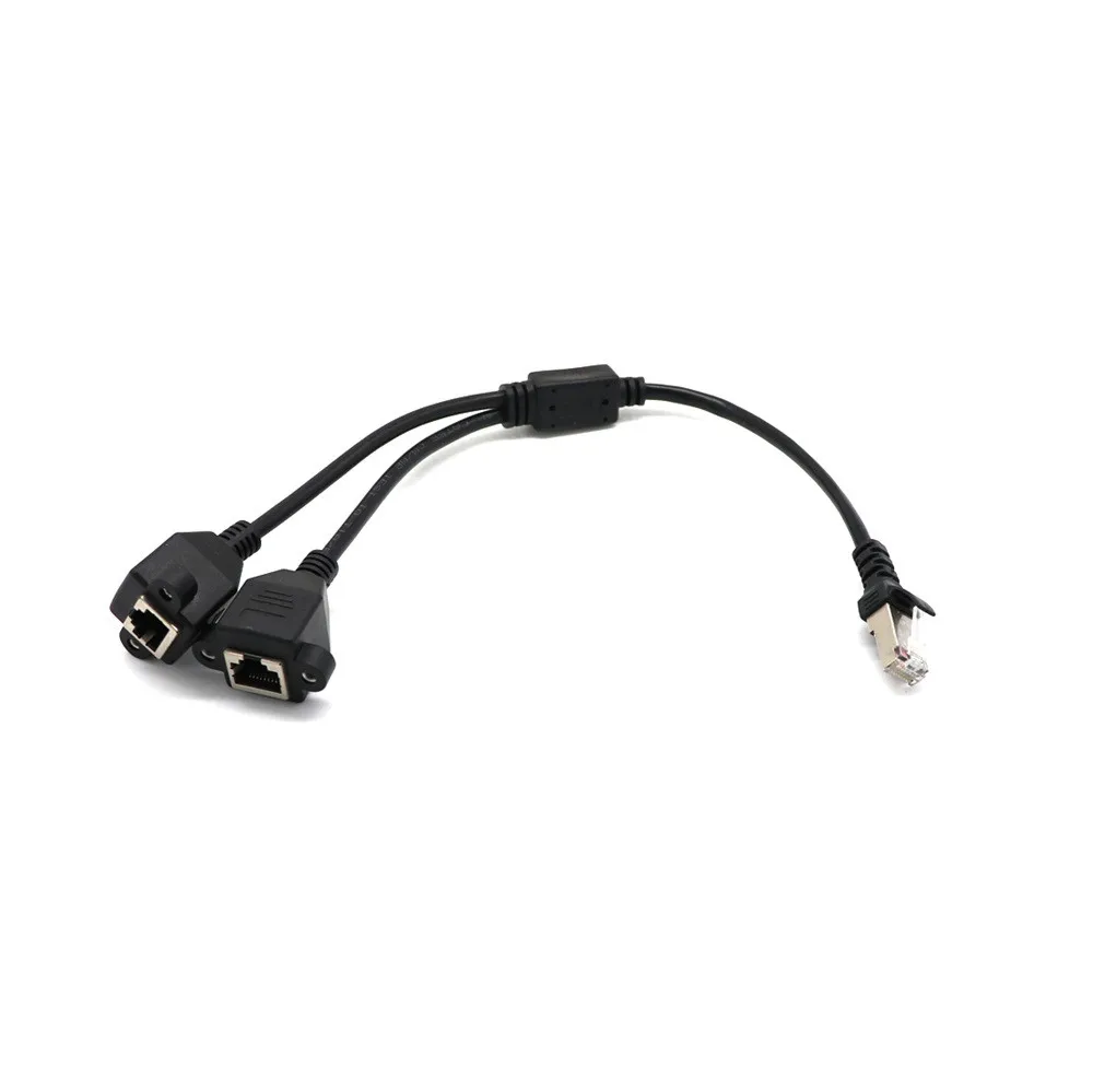 RJ45 1 Male To 2 Female Port Ethernet Network Cable Splitter Extension Connector Adapter Cable Factory Price Dropshipping
RJ45 1 Male To 2 Female Port Ethernet Network Cable Splitter Extension Connector Adapter Cable Factory Price Dropshipping
