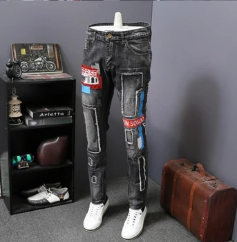 jean new style personality European and American fashion holes patch embroidered jeans 2019
jean new style personality European and American fashion holes patch embroidered jeans 2019
