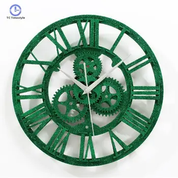 Wall Clocks For Living Room Home Decoration Green Gear Industrial Wall Clock Vintage Retro Design Roman Stereoscoptic Watches
Wall Clocks For Living Room Home Decoration Green Gear Industrial Wall Clock Vintage Retro Design Roman Stereoscoptic Watches