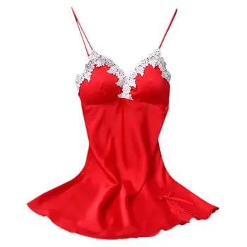 Sexy Ladies Sleep Solid Color Skirt Sling Lace With Chest Pad Imitation Silk Sleepwear Luxury Noble Mini Sleep Skirt For Women
Sexy Ladies Sleep Solid Color Skirt Sling Lace With Chest Pad Imitation Silk Sleepwear Luxury Noble Mini Sleep Skirt For Women