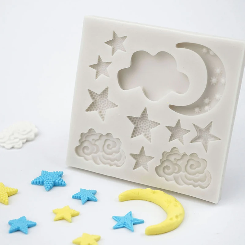 Moon & Stars Silicone Mold Fondant Mould Cake Decorating Tools Chocolate Gumpaste Molds, Sugarcraft, Kitchen Gadgets
Moon & Stars Silicone Mold Fondant Mould Cake Decorating Tools Chocolate Gumpaste Molds, Sugarcraft, Kitchen Gadgets