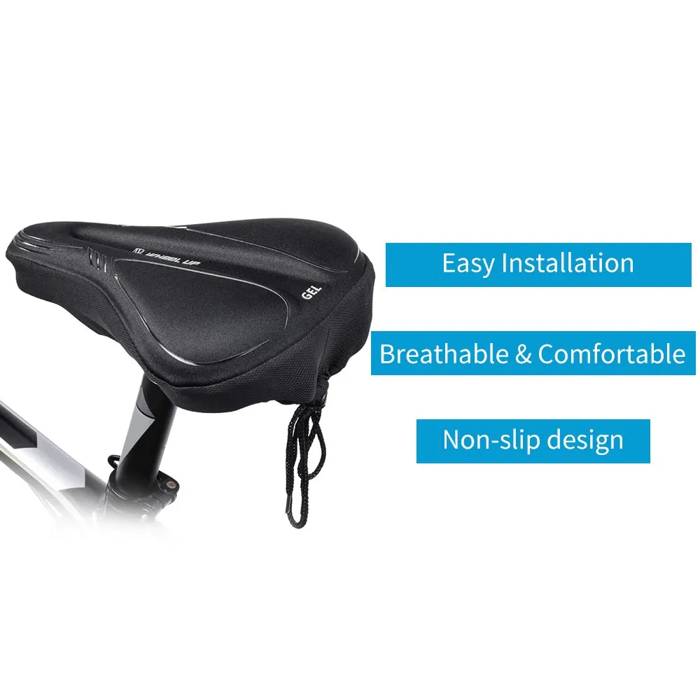 Breathable Memory Foam Bike Seat Cover Bicycle Seat Saddle Cushion US Stock