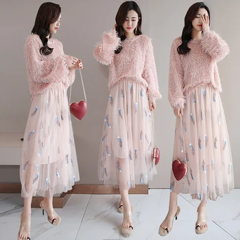 Spring Fairy 2 Piece Set Women Elegant Top And Skirt Ner Pastel Women Skirts Chic Women's Skirts Woman Suit
Spring Fairy 2 Piece Set Women Elegant Top And Skirt Ner Pastel Women Skirts Chic Women's Skirts Woman Suit