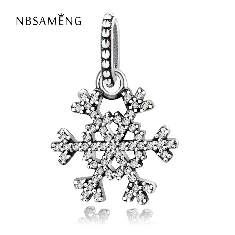 NBSAMENG 100% 925 Sterling Silver Bead Charm Christmas Snowflake Crystal Pendant Beads Fit Pandora Bracelets & Bangles Jewelry
NBSAMENG 100% 925 Sterling Silver Bead Charm Christmas Snowflake Crystal Pendant Beads Fit Pandora Bracelets & Bangles Jewelry