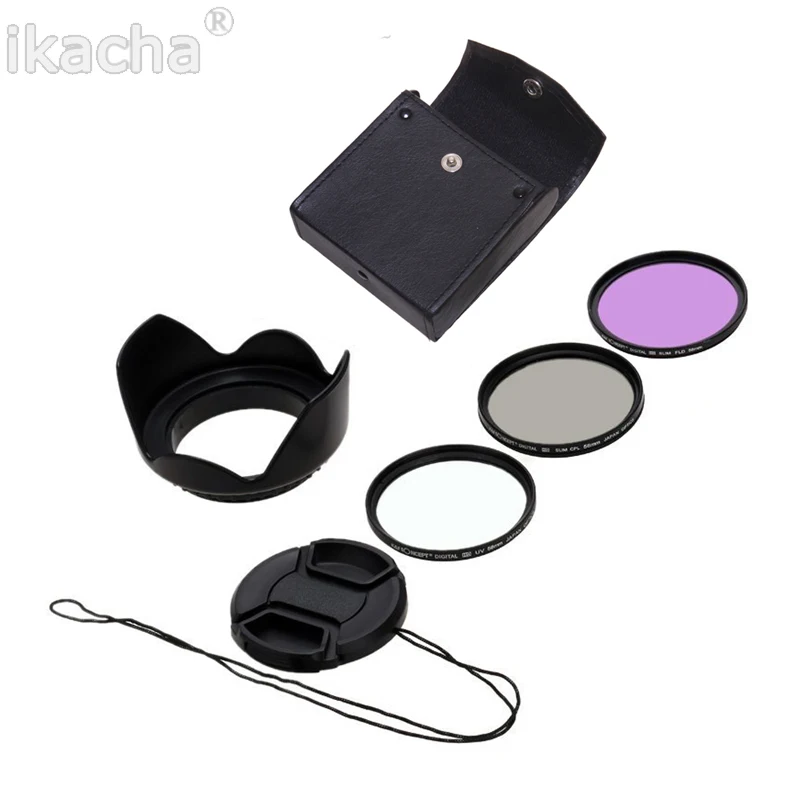58mm Camera UV Filter CPL FLD Circular Filter Kit+Lens Cap+Flower Lens Hood 5 in 1 Set For Canon Nikon Sony Pentax Camera
58mm Camera UV Filter CPL FLD Circular Filter Kit+Lens Cap+Flower Lens Hood 5 in 1 Set For Canon Nikon Sony Pentax Camera
