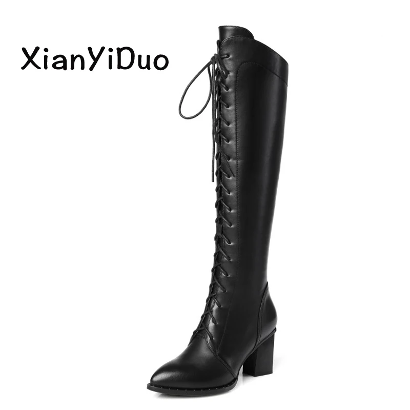 Xianyiduo winter Women's Shoes Knee high Zipper Pointed Toe Boots high heel black big Size us 9 US10/62-10
Xianyiduo winter Women's Shoes Knee high Zipper Pointed Toe Boots high heel black big Size us 9 US10/62-10