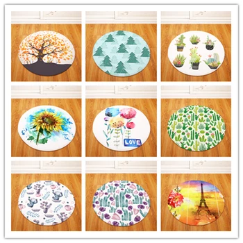 Round Carpets for Living Room Plant Printed Parlor Bedroom Chair Rugs Toilet Bath Decorate Non-slip Door Mat
Round Carpets for Living Room Plant Printed Parlor Bedroom Chair Rugs Toilet Bath Decorate Non-slip Door Mat