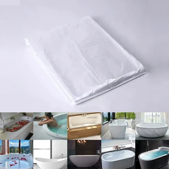 Thickened Disposable Bathtub Cover Bag Family Hotel Health Bath Tub Film Home Decor Salon Household Bag Lining Clear
Thickened Disposable Bathtub Cover Bag Family Hotel Health Bath Tub Film Home Decor Salon Household Bag Lining Clear