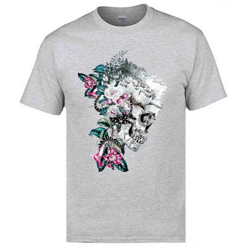 Momento Mori Rev V Pure Cotton T Shirt for Men Group T-shirts Printed New Design O Neck Top T-shirts Short Sleeve Momento Mori Rev V grey