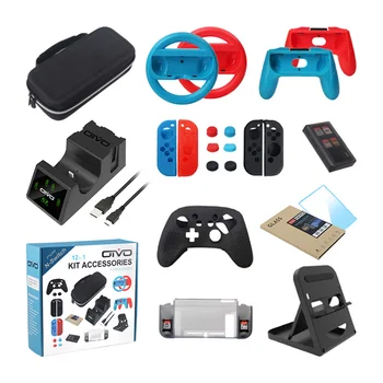 12 in 1 Kit Accessories Elite Player Protective Case Cover Bag For NS Switch Stand+Handgrip+steering wheel++Tempered film
12 in 1 Kit Accessories Elite Player Protective Case Cover Bag For NS Switch Stand+Handgrip+steering wheel++Tempered film