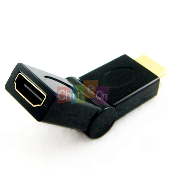 

HDMI Male to Female Adapter Plug 180 degree Rotatable Corner for HDTV PS3 XBOX