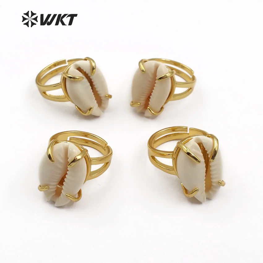 WT-R314 Wholesale Natural Cowrie Shell Vogue Rings Prong Setting High Quality Rings Women Wedding Bridesmaid Jewelry
WT-R314 Wholesale Natural Cowrie Shell Vogue Rings Prong Setting High Quality Rings Women Wedding Bridesmaid Jewelry