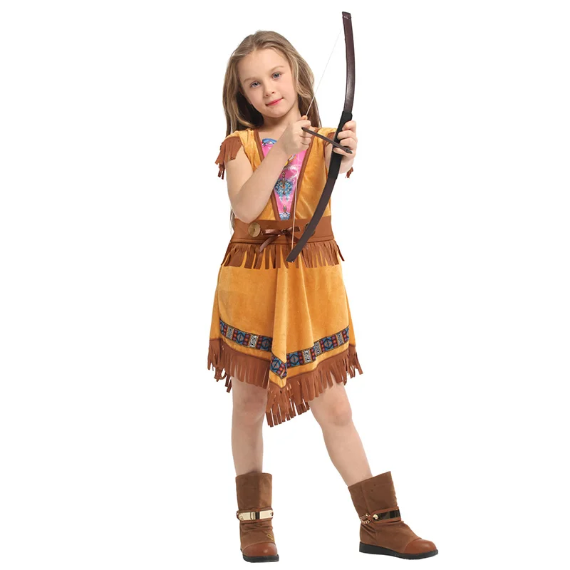 HUIHONSHE Girls Primitive Indian Traditional Cosplay Kids Halloween Hunter Costume For Children Carnival Purim Stage Party Dress
HUIHONSHE Girls Primitive Indian Traditional Cosplay Kids Halloween Hunter Costume For Children Carnival Purim Stage Party Dress