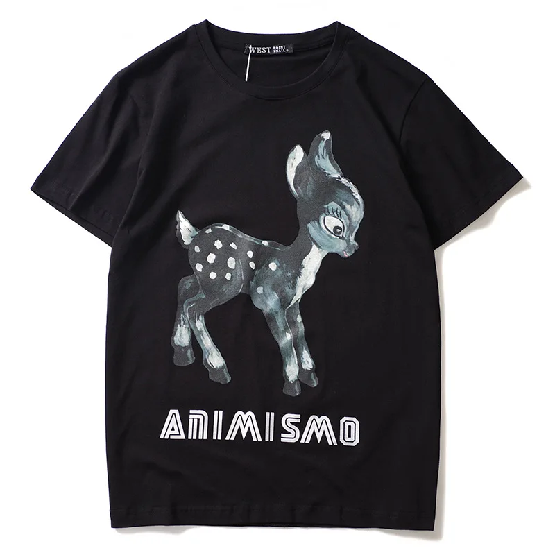 Новинка 2019 мужские классические футболки ELK dear animismo футболка в стиле хип-хоп