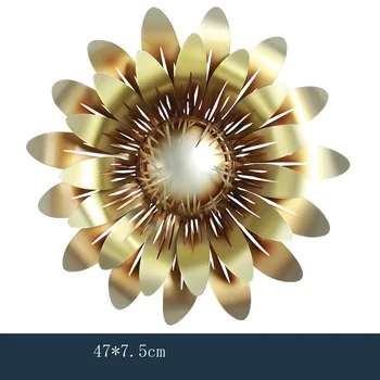 Creative Wrought Iron Luxury Golden Flower Wall Decoration Crafts Livingroom Sofa Background Wall Hanging Mural Ornament R1291
Creative Wrought Iron Luxury Golden Flower Wall Decoration Crafts Livingroom Sofa Background Wall Hanging Mural Ornament R1291