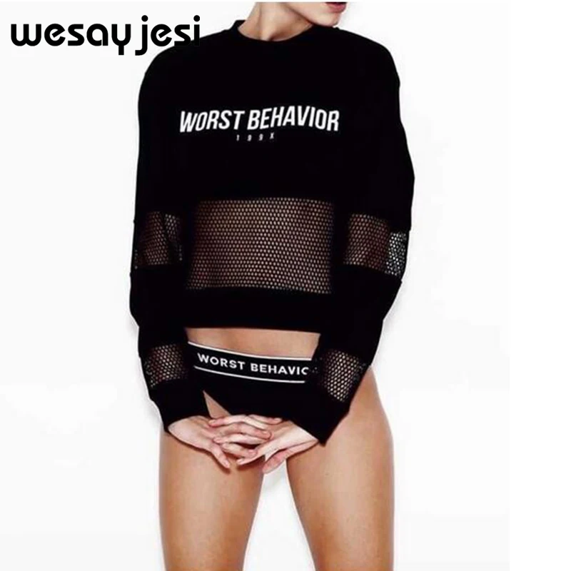 Womens hoodies Punk Moon Letters Printed Sweatshirts Long Sleeve hoodie korean fashion Jacket Sexy Mesh Fishnet Crop Top Coat
Womens hoodies Punk Moon Letters Printed Sweatshirts Long Sleeve hoodie korean fashion Jacket Sexy Mesh Fishnet Crop Top Coat