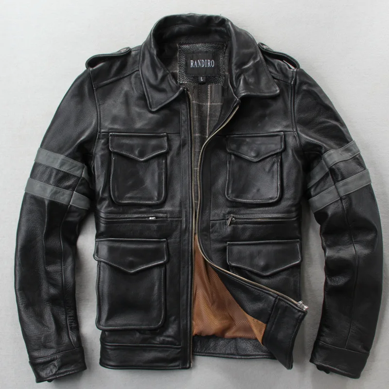 2019 Men's Vintage Genuine Leather Jacket Brand Fashion Casual Motorcycle Jackets Thick Cowhide Autumn Winter Large Size Coats
2019 Men's Vintage Genuine Leather Jacket Brand Fashion Casual Motorcycle Jackets Thick Cowhide Autumn Winter Large Size Coats