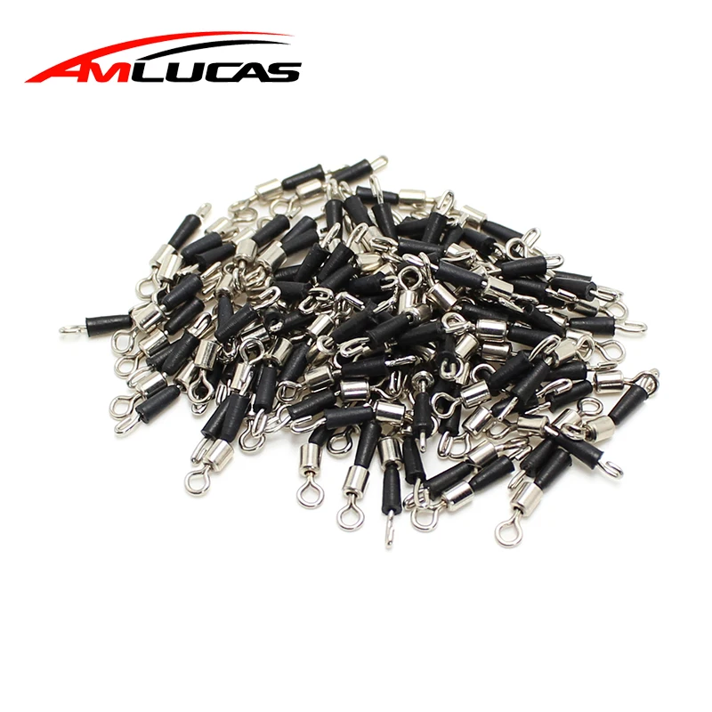 Amlucas 30pcs/lot Ball Bearing Swivel Solid Rings Fishing Connector Ocean Boat Fishing Hooks quick fast link connector WE1019
Amlucas 30pcs/lot Ball Bearing Swivel Solid Rings Fishing Connector Ocean Boat Fishing Hooks quick fast link connector WE1019