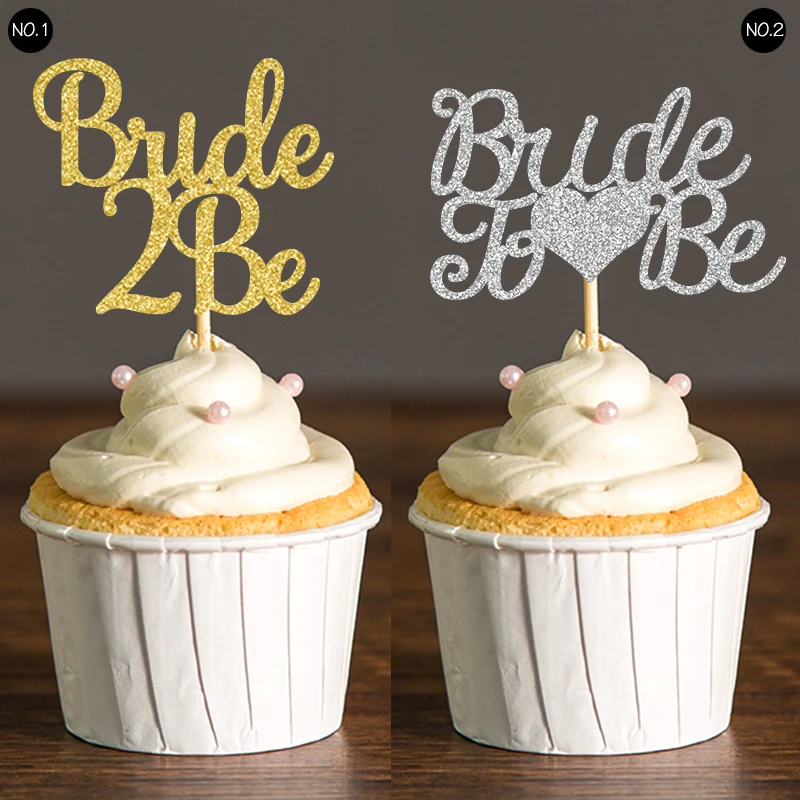 Gold & Silver Glitter Bride to Be Cupcake Toppers Wedding/Bridal Shower Decor Food Picks Party Favors Cake Decoration Supplies
Gold & Silver Glitter Bride to Be Cupcake Toppers Wedding/Bridal Shower Decor Food Picks Party Favors Cake Decoration Supplies
