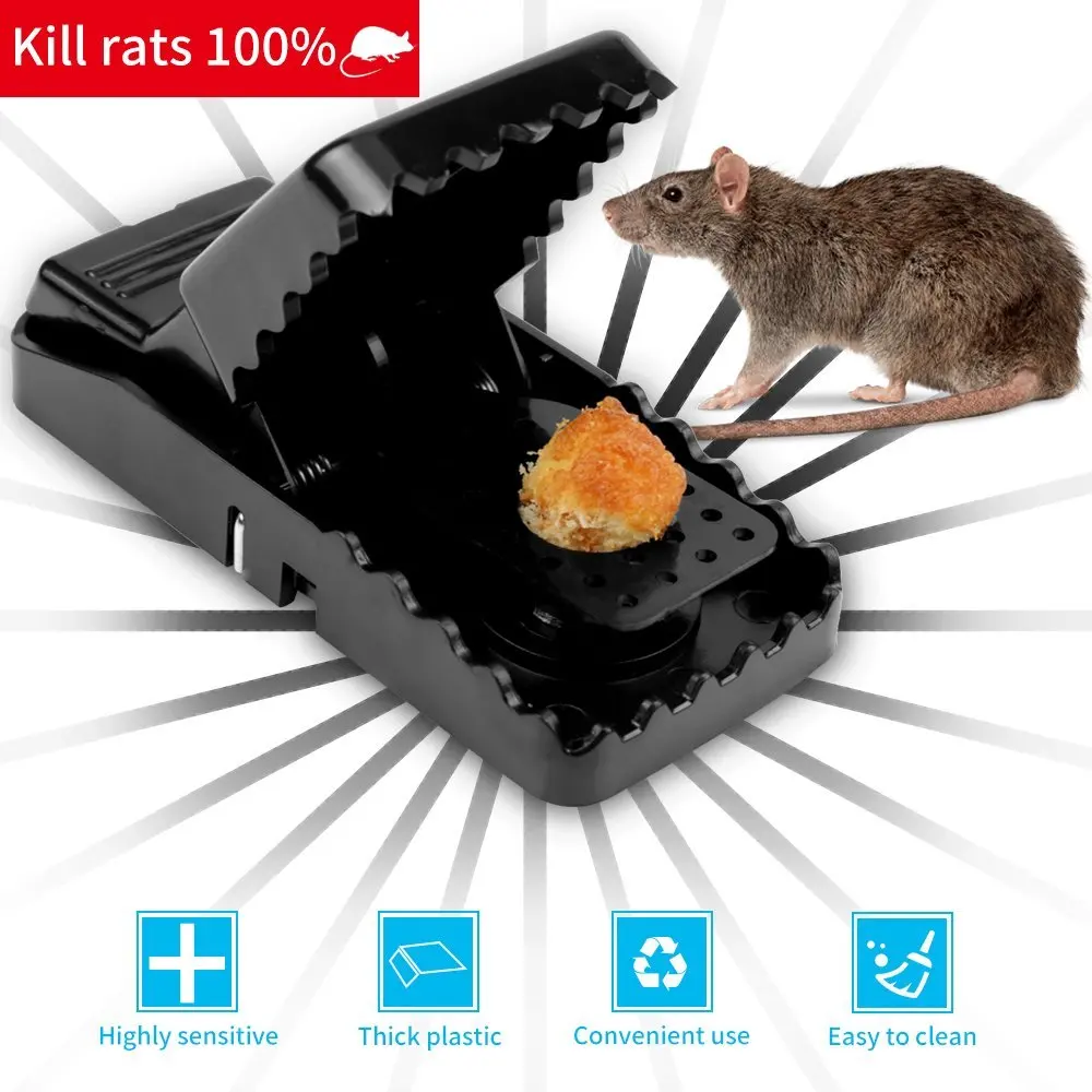 Trampa para Ratas Los Ratones Mata Ratón de Control Plagas Trampa Fácil Captur 