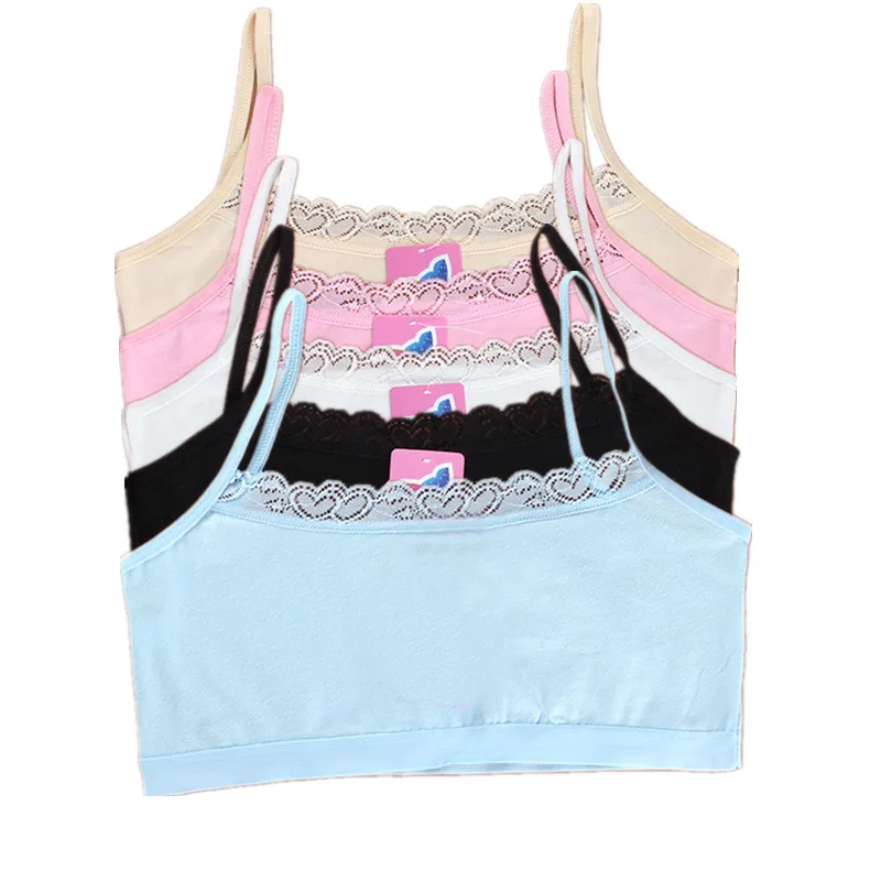 5pcs/lot Young Girls Bras Comfortable Student Underwear Lace Cotton Children Undergarment Clothes
5pcs/lot Young Girls Bras Comfortable Student Underwear Lace Cotton Children Undergarment Clothes
