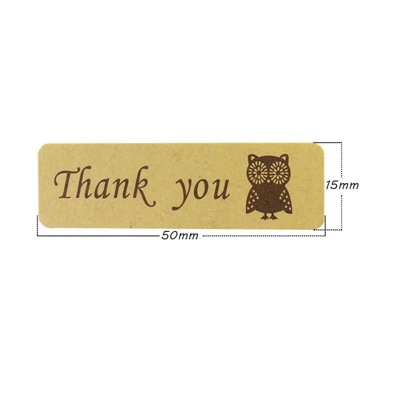 1200 Pcs/lot Vintage thank you series Owl Kraft Rectangle gift seal Sticker for baking Handmade Products Students' DIY label
1200 Pcs/lot Vintage thank you series Owl Kraft Rectangle gift seal Sticker for baking Handmade Products Students' DIY label