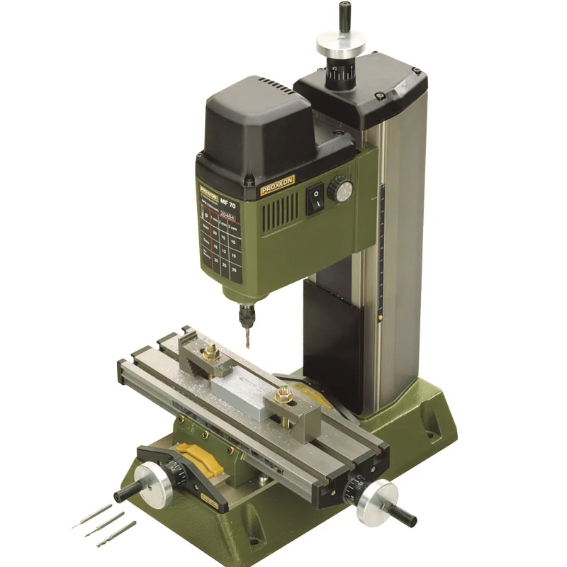 Micro milling machine MF70 small multi-function bench drilling and milling machine NO27110
Micro milling machine MF70 small multi-function bench drilling and milling machine NO27110