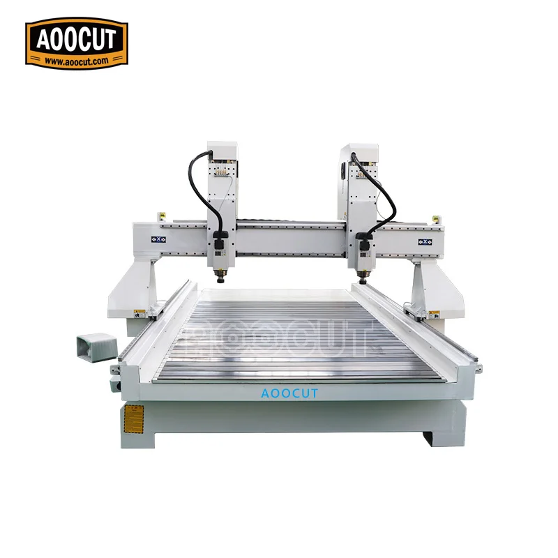 Высокая точность двух головок cnc маршрутизатор Aoocut 1530 для деревообрабатывающей
