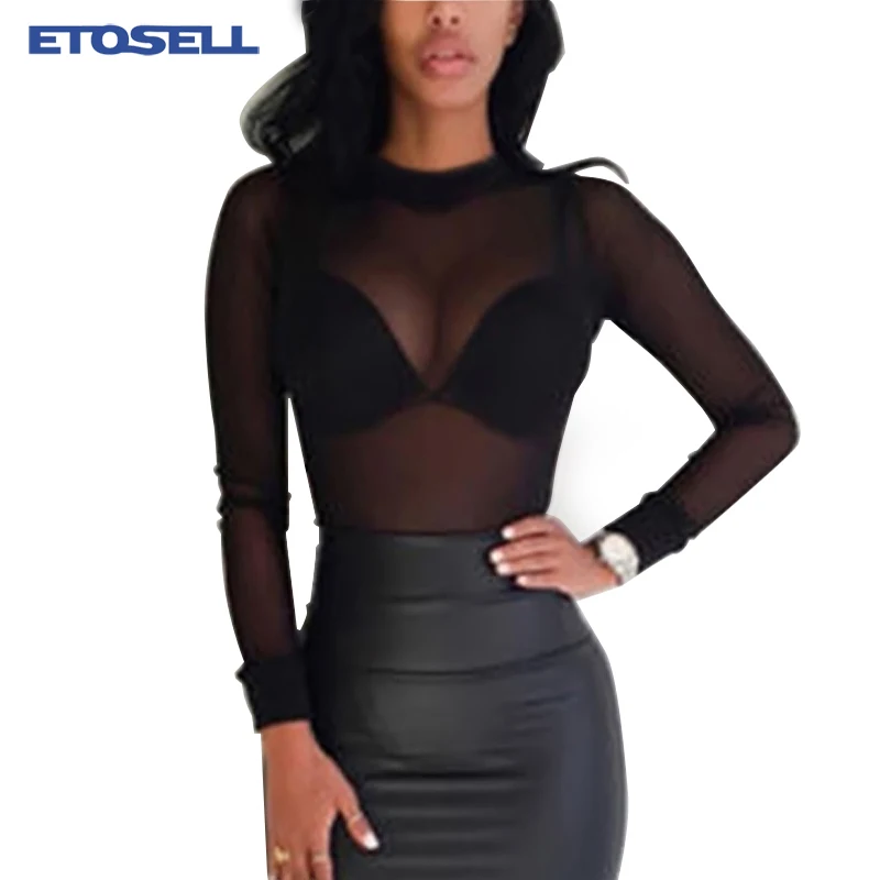 Sexy Women T-Shirt See-Through Transparent Mesh Tops Long Sleeve Sheer Slim Ladies Turtleneck T-Shirts 2019 New Arrival
Sexy Women T-Shirt See-Through Transparent Mesh Tops Long Sleeve Sheer Slim Ladies Turtleneck T-Shirts 2019 New Arrival