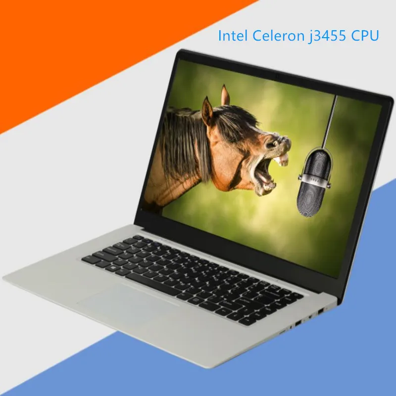 Ноутбук 15 6 дюйма 1920x1080P Intel Celeron J3455 четырехъядерный процессор 8 ГБ ОЗУ + 512 Гб SSD USB 3 0