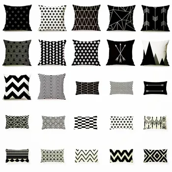 Black and White Decorative Pillows Case Cover Geometric Wave Stripe Geometry Cushion Cover for Sofa Home Decor Lumbar Case
Black and White Decorative Pillows Case Cover Geometric Wave Stripe Geometry Cushion Cover for Sofa Home Decor Lumbar Case