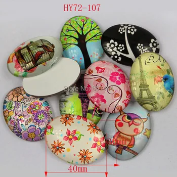 72-107 10pcs crafts and scrapbooking 30x40 glass domed cabochons cameo setting tray pendant cover 25mm mixed design
72-107 10pcs crafts and scrapbooking 30x40 glass domed cabochons cameo setting tray pendant cover 25mm mixed design