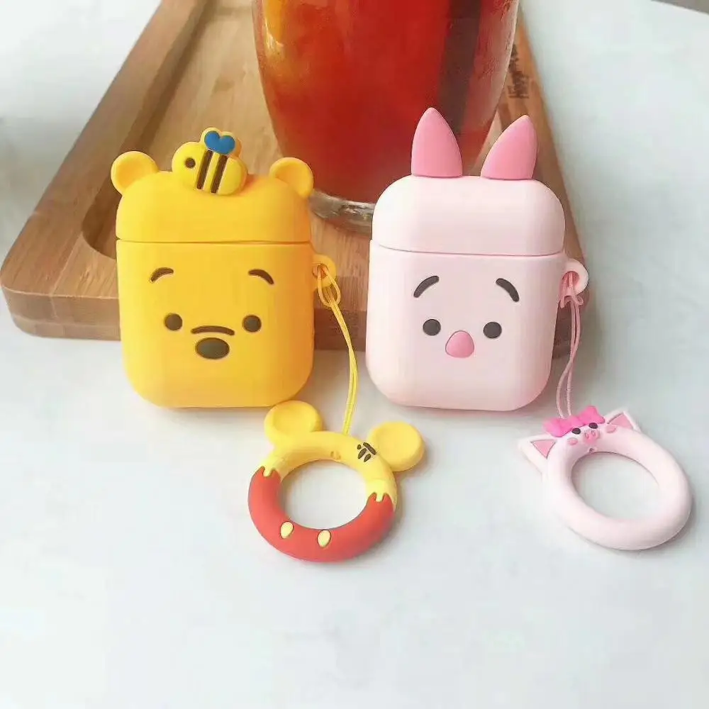 Cute Cartoon Earphone Case for Airpods 1 2 Cover Soft Silicone Earphone Cover for Apple Airpods Case Bag Protective Strap Cases
Cute Cartoon Earphone Case for Airpods 1 2 Cover Soft Silicone Earphone Cover for Apple Airpods Case Bag Protective Strap Cases