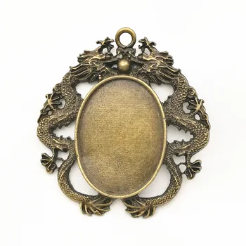 Free Shipping 10pcs inner size:30x40mm Alloy Antique Bronze Blank Ssangyong Tray Pad pendant base cameo cabochon settings
Free Shipping 10pcs inner size:30x40mm Alloy Antique Bronze Blank Ssangyong Tray Pad pendant base cameo cabochon settings