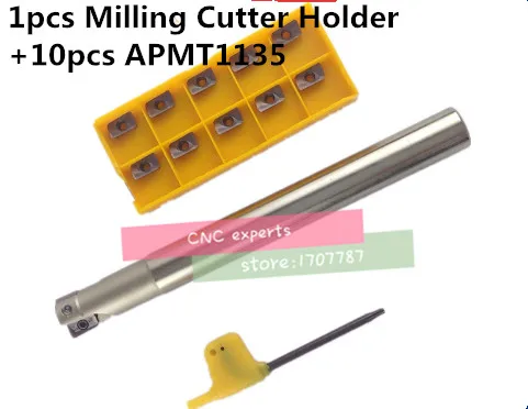 

BAP300R C10 10 120 C12 12 120 C14 14 130 C16 16 150 C20 20 160+APMT1135 Indexable Milling Cutter Holder with Carbide CNC Insert